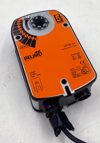 Belimo LF120 US Damper Actuator, 35 in-lb, 120VAC, Spring Return