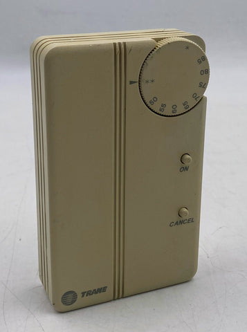 TRANE Zone Sensor Thermostat X13510606020, 50-85°F, Setpoint, Comm Jack