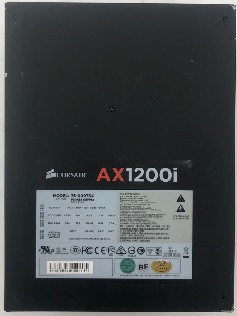 Bliv unlock Perforering Corsair AX1200i 1200W Digital ATX Modular Desktop Power Supply- 75-000 –  Buffalo Computer Parts