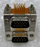 Unbranded Dual D-Sub Connector, 9-Pin Male, 15-Pin Male