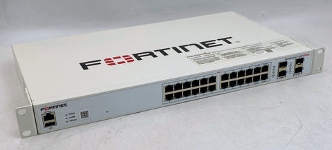 Fortinet FortiSwitch FS-124F-FPOE 24-Port Gigabit Ethernet PoE+ Switch