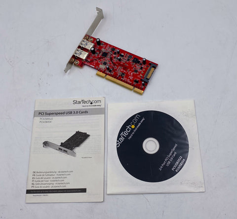 Startech PCIUB3S22 2-Port PCI USB 3.0 Card with SATA Power