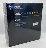 HP 201A Toner Cartridge 4-Pack CF400AQ1, Black, Cyan, Yellow, Magenta