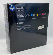 HP 201A Toner Cartridge 4-Pack CF400AQ1, Black, Cyan, Yellow, Magenta