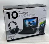 Ematic EPD116BL 10" Portable DVD Player w/ Headrest & Headset, Black