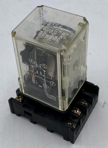 ACI 9726A1205 Relay, 120VAC, 10A w/ 115903 Socket Mount