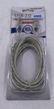 Filemate 10ft USB 2.0 Type A to Type B Cable with Blue LED 3FMCUSB2BU-10-R