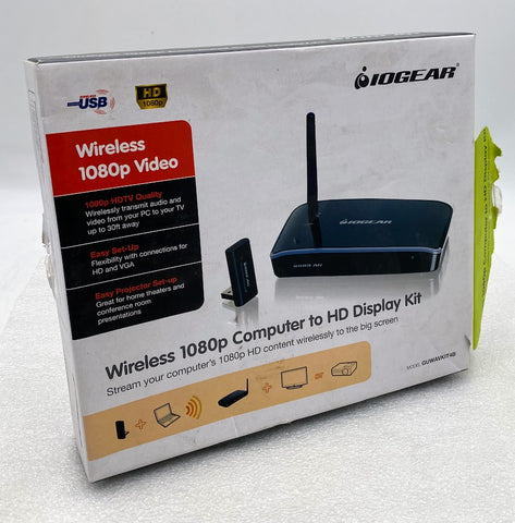 IOGEAR GUWAVKIT4B M1281 Wireless 1080p Computer to HD Display Kit
