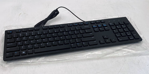 Dell KB216 Multimedia Keyboard, USB, Black, Chiclet Keys, RKRON