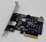 StarTech 2-Port USB 3.1 Card, PEXUSB311EI, USB-A External/Internal, PCIe