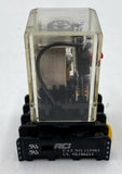 ACI 9726A1205 Relay, 120VAC, 10A w/ 115903 Socket Mount