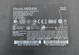 Cisco Meraki MX64W UNCLAIMED Wireless Network Security Appliance 600-32015-D