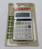 SHARP El-377TB Electronic Calculator, Solar/Battery Powered