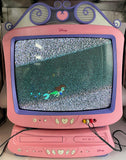 Disney DT1900-P Princess CRT TV w/ DVD/VCR Combo, No Remote, Local Pick-up Only