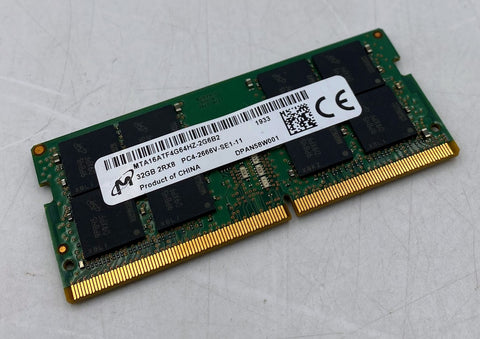 Micron MTA16ATF4G64HZ-2G6B2 32GB PC4-2666V PCIe SODIMM Memory