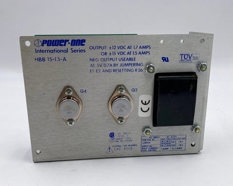 Power-One HBB 15-1.5-A, Linear Power Supply, 100-264 VAC, 1.5A