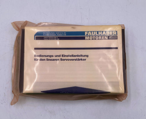 Faulhaber LC 3002 A, Linear Servo Amplifier