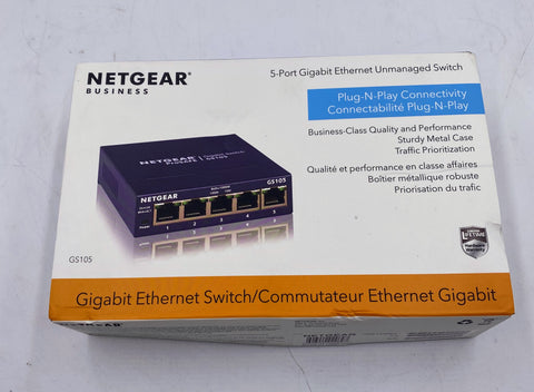 Netgear ProSafe 5-Port Gigabit Ethernet Switch- GS105v5