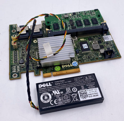 Dell T310 Server PERC H700 SAS RAID Card W56W0, 512MB w/ NU209 Battery