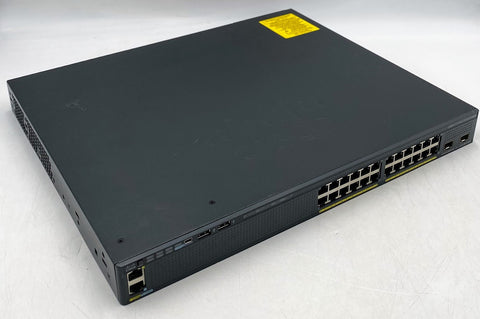 Cisco WS-C2960X-24PD-L V07 24-Port Gigabit Ethernet PoE+ 2 SFP+ Network Switch