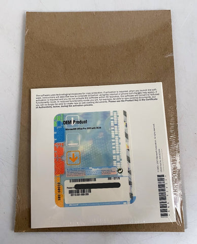 Vintage Microsoft Office Pro 2003 with BCM, CANNOT GUARENTEE VALID KEY