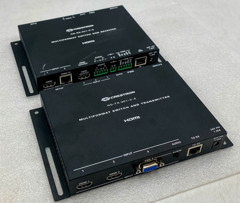 Crestron HD-TX-301-C-E Transmitter with HD-RX-201-C-E Receiver