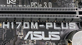 Asus H170M-PLUS Desktop Motherboard, Socket 1151