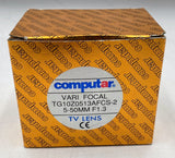 Computar Vari Focal TV Lens TG10Z0513AFCS-2, 5-50mm, F1.3 Aperture