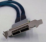 Supermicro CBL-0168L-LP, Internal to External MiniSAS 2 Ports Low Profile Cable