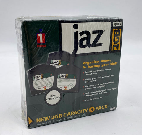 Iomega Jaz 2GB Disk 10597 PC Formatted 3-Pack