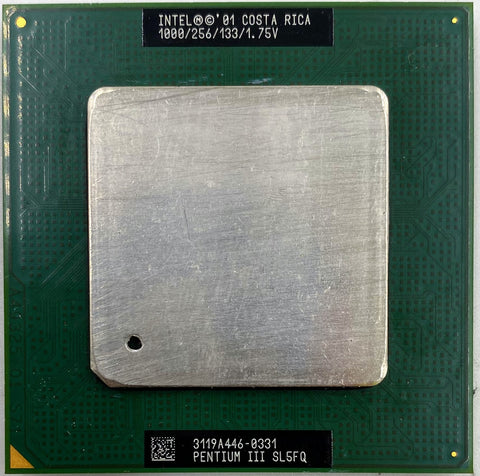 Intel Pentium III 1.00GHz Desktop CPU Processor SL5FQ, 1.00GHz, 256KB L2 Cache