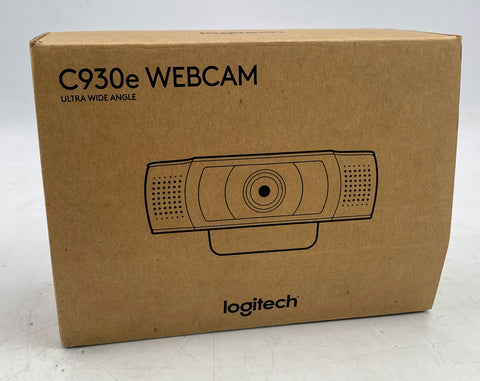 Logitech Webcam C930e, 1080p HD, 90-Degree FOV, H.264 Compression, USB