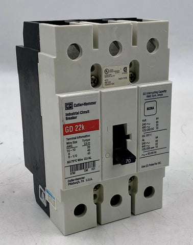 Cutler-Hammer GD 22k Industrial Circuit Breaker 3P, 480VAC
