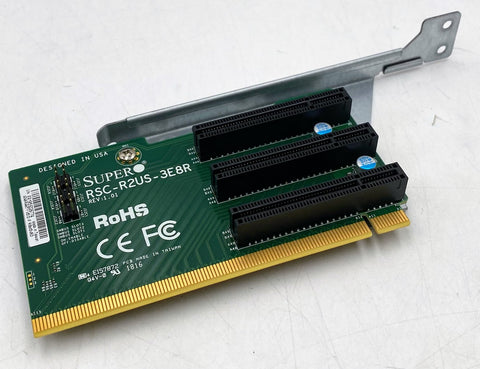 Supermicro RSC-R2US-3E8R 2U Left-Side Passive Riser Card with Bracket