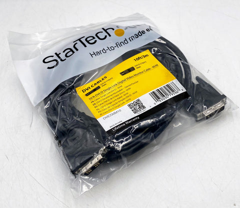 StarTech DVI-D Single Link Cable, Male to Male, 10 ft DVIDSMM10