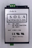 SOLA SCP30 D15-DN Power Supply, 30W, Dual Output, 15V, DIN Rail