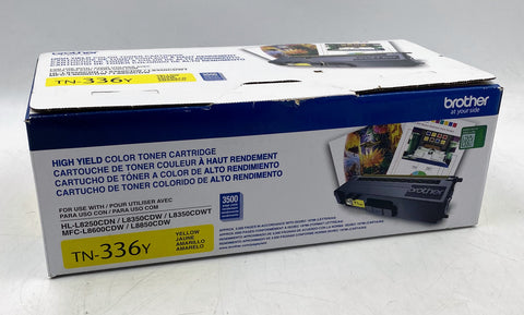 Brother TN-336Y High Yield Toner Cartridge, Yellow