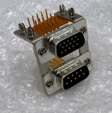 Unbranded Dual D-Sub Connector, 9-Pin Male, 15-Pin Male