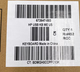 HP Genuine USB Wired Black Keyboard SK-2025, 672647-003