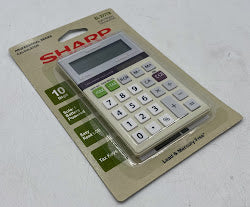 SHARP El-377TB Electronic Calculator, Solar/Battery Powered