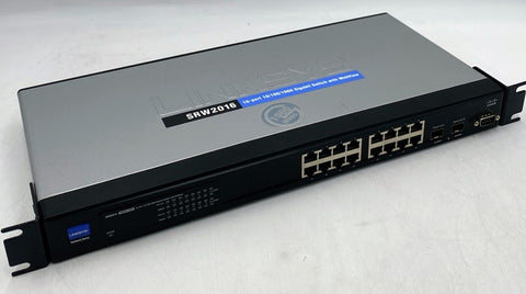 Linksys Cisco SRW2016 V1.3 16-Port Gigabit Switch with Webview
