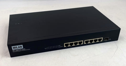 Milan MIL-SM8TAF1GPA 8-Port Gigabit PoE Managed Switch