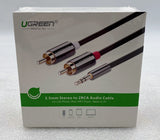 UGreen 10591 3.5mm Stereo to 2RCA Audio Cable