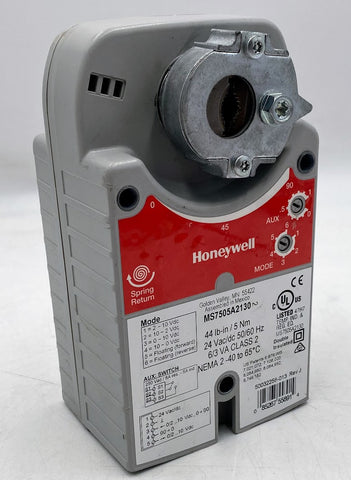 Honeywell MS7505A2130 24VAC, 6/3VA Spring Return Damper Actuator