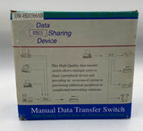 Data Sharing Device DW-HD1566AB Manual Data Transfer Switch