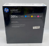 HP 201A Toner Cartridge 4-Pack CF400AQ1, Black, Cyan, Yellow, Magenta