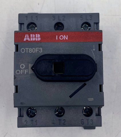 ABB OT80F3 Non-Fused Disconnect Switch 80A 3 Pole 600VAC – Buffalo ...