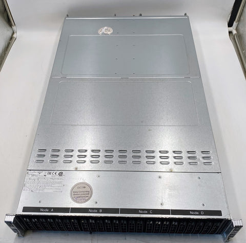 Supermicro 217-120 4 Node Rack Server- No SSD, No RAM, 8x XEON E5-2620v3, No OS