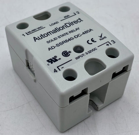 Automation Direct Solid State Relay AD-SSR640-DC-480A, 40A, 480VAC, Zero Cross