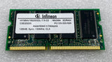 Infineon 128MB HYS64V16220GDL-7.5-C2 PC133 SO-DIMM Non-ECC Memory Stick